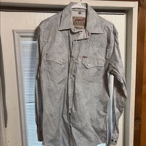 Levi's Gray Paisley Western Shirt
